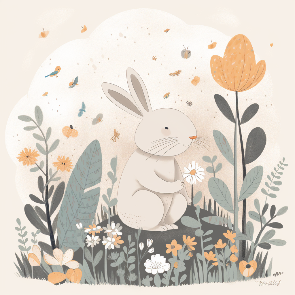 Lapin Fleur Jaune